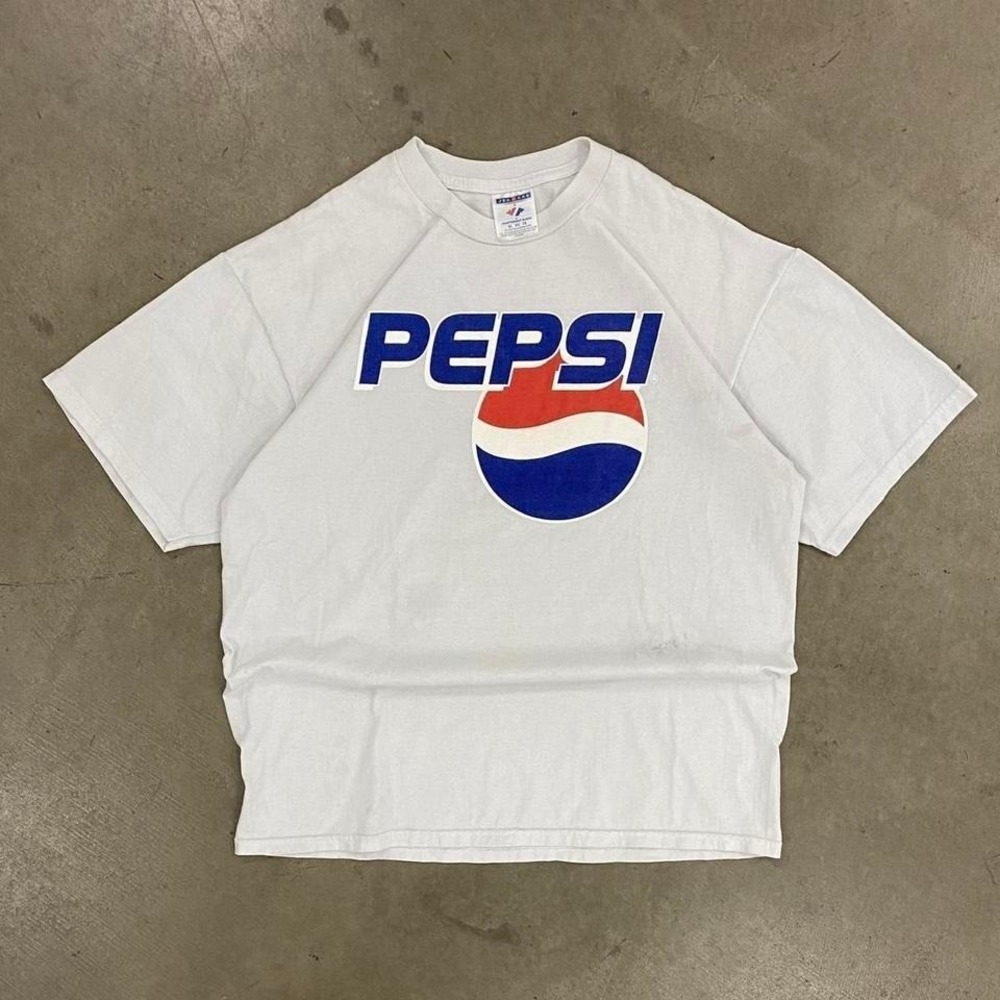 Vintage 90s Pepsi Jerzees Graphic Tee Shirt Size XL